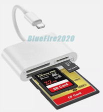 CF/TF/SD/ Card Reader for IPhone To CF Adapter Trail Game Camera Viewer for Ipad