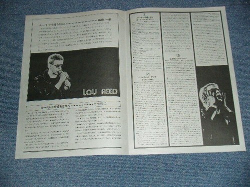 LOU REED Japan 1975 RCA-6292 WHITE LABEL PROMO NM LP LIVE with PROMO SHEET - Imagen 5 de 8