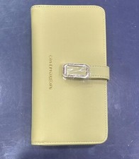 PORTAFOGLIO ENRICO COVERI COLOR VERDE CON FIBIA , PER DONNA 19.5X11