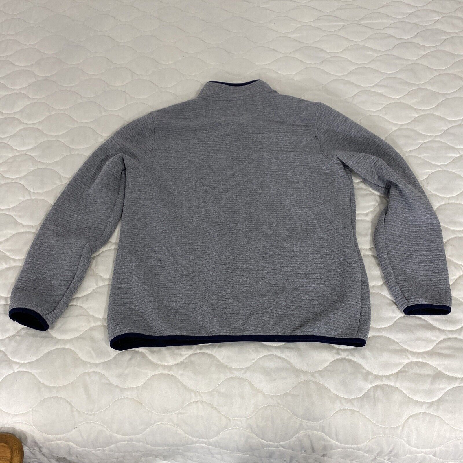 GERRY Shirt Sweatshirt Gray Ribbed 1/4 Button Lon… - image 8
