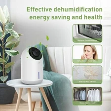 Compact Mini Portable Dehumidifier 1500ml (322 sq ft) with UL certified adapter