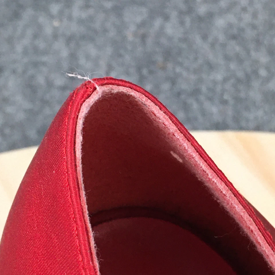 Mootsies Tootsies Tacones Mujer 9.5M Fiesta Niña K Bomba Rojo Satén Sin Cordones Stiletto Foto 4 de 4