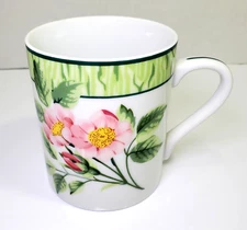 Tiffany & Co Wild Roses Coffee Tea Cup Floral Porcelain 8 oz
