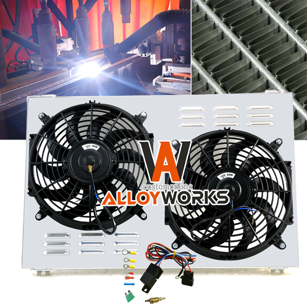 Radiator Electric Fan+Shroud Kits For 1970-1981 Chevy Camaro Monte Carlo G-Body-image