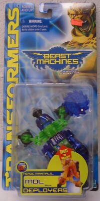 Transformers Beast Machines Mol Blue Green Deployers Mole Beast Wars Repaint