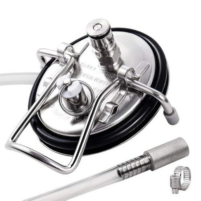 Carbonation Keg Lid for Corny Keg Lid Carbonation Stone Beer Force Carbonatio...