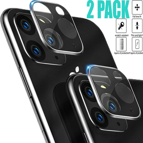 2 Pack of Apple iPhone 11 Pro Camera Lens Tempered Glass Screen Protector - Picture 2 of 11