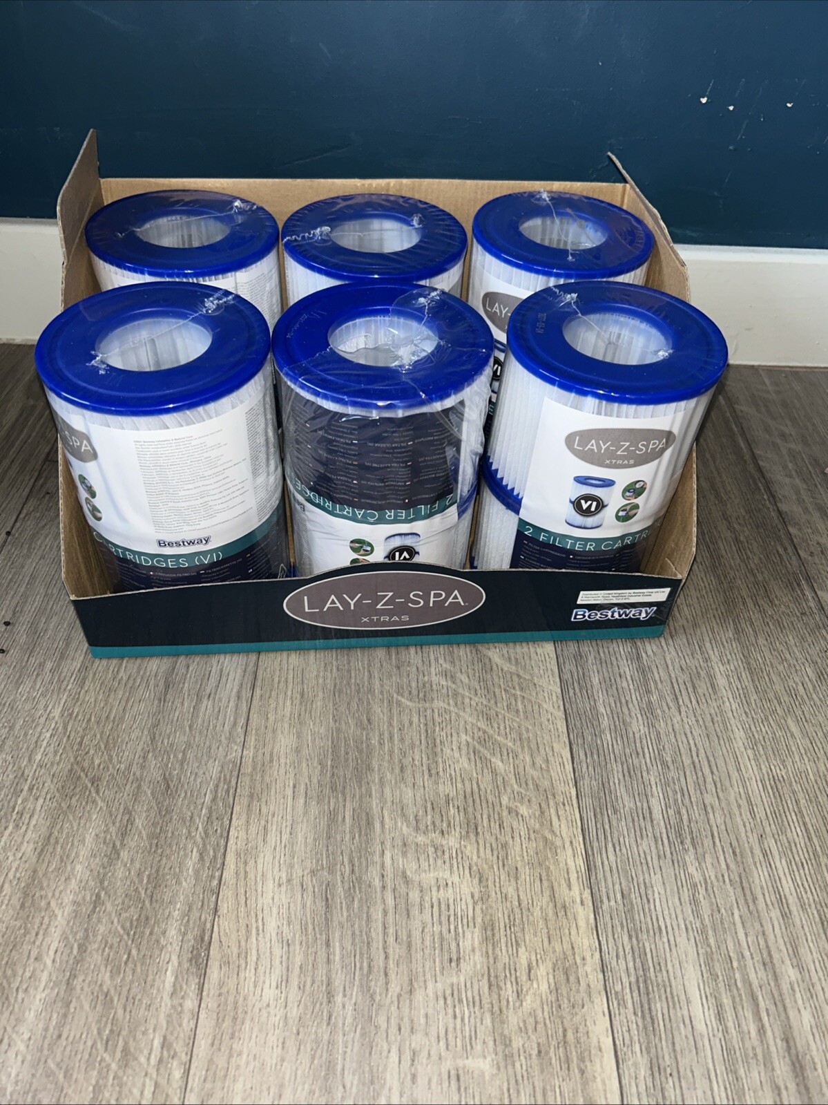 12x Nuevo Bestway Lazy Lay-Z-Spa Filtros VI Cartucho, Bañera de hidromasaje Spa Piscina