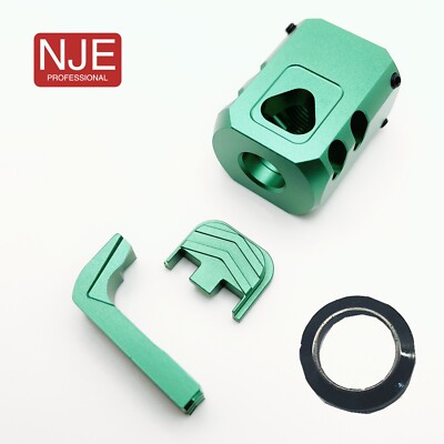Combo Kits For Gl0ck Gen 1-3 Muzz1e Brake BackP1ate Extended Magaz1ne Re1ease Gr