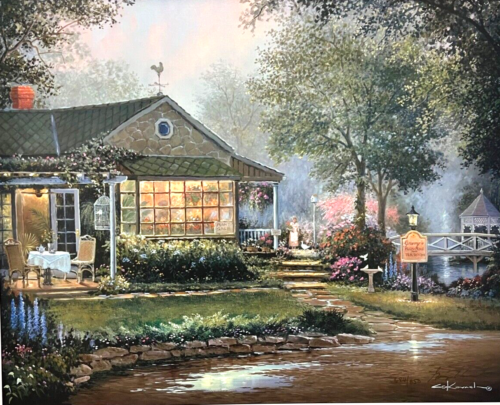 George Kovach Granny's Flower Shop Signed And Numbered Image Size 20" x 16"