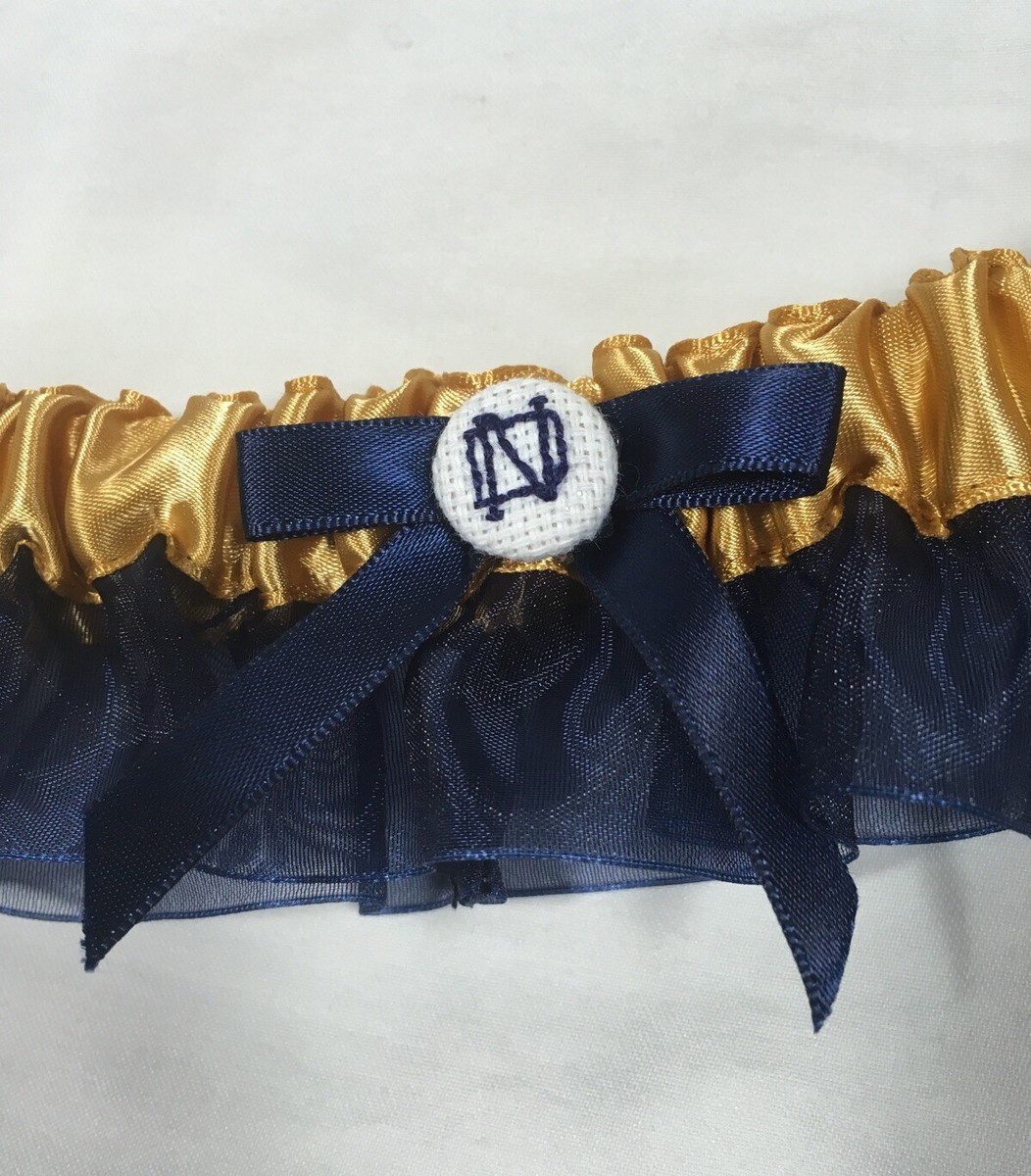 New University of Notre Dame Elastic Lace Bridal Wedding Garter Fighting Irish New University of Notre Dame Elastic Lace Bridal Wedding Garter Fighting Irish