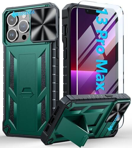 for iPhone 13-Pro-Max Phone Case: Military Grade Dropproof Protective Cell Phone