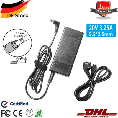 20V 3,25A 65W Netzteil Ladegerät für IBM Lenovo IdeaPad Z570 Z560 Z575 Z565 G570