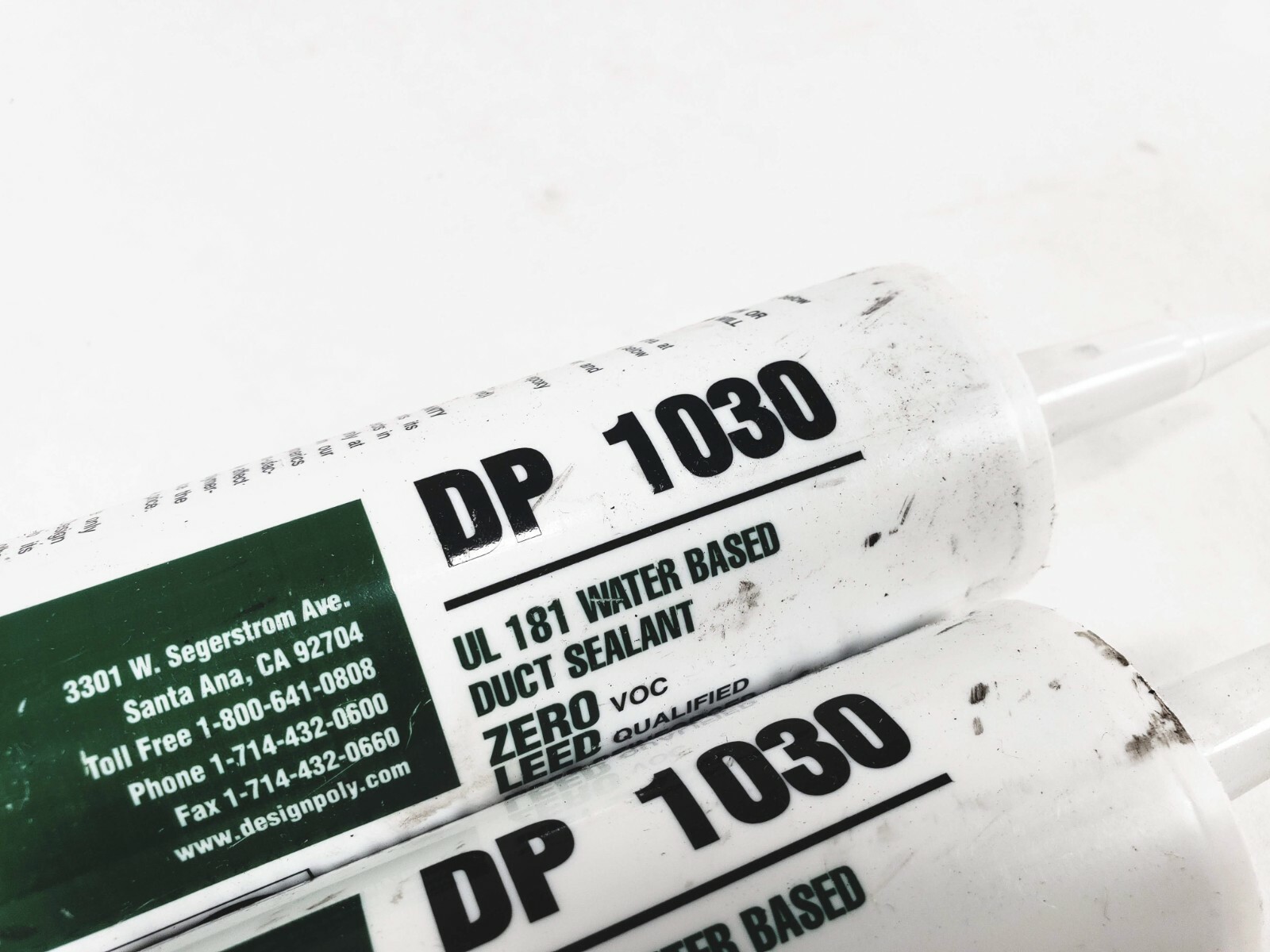 Lot of 24 Tubes Design Polymerics Water Based Duct Sealant DP1030 10