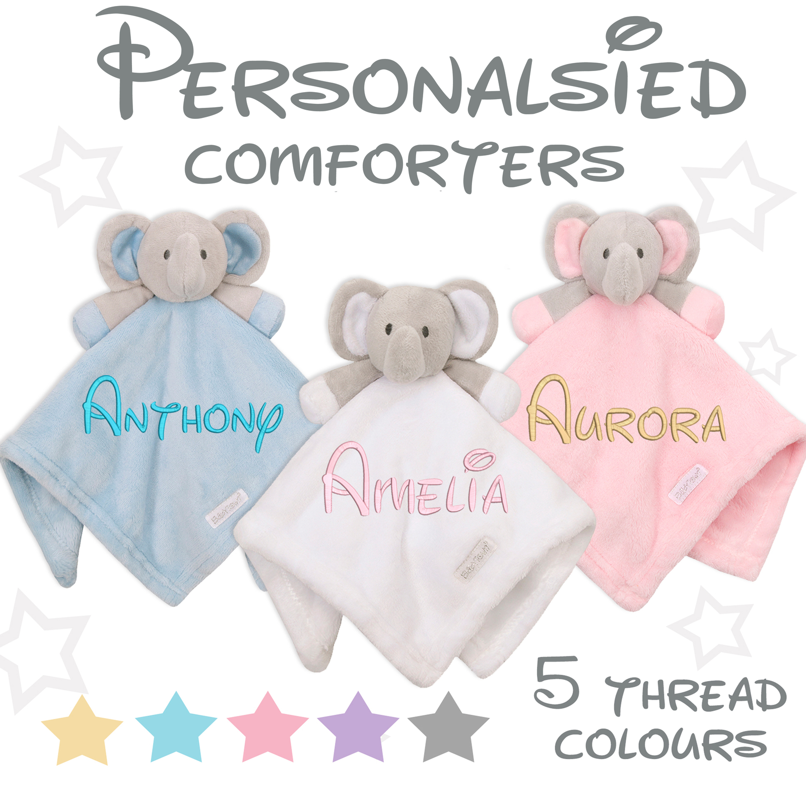 Copriletto Elefante Personalizzato Neonato Ragazzi Bambina Coperta Neonato Giocattolo Vuoto