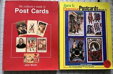 Rare & Expensive Postcards Book II & Collector's Guide to Post Cards Lot of 2 PB