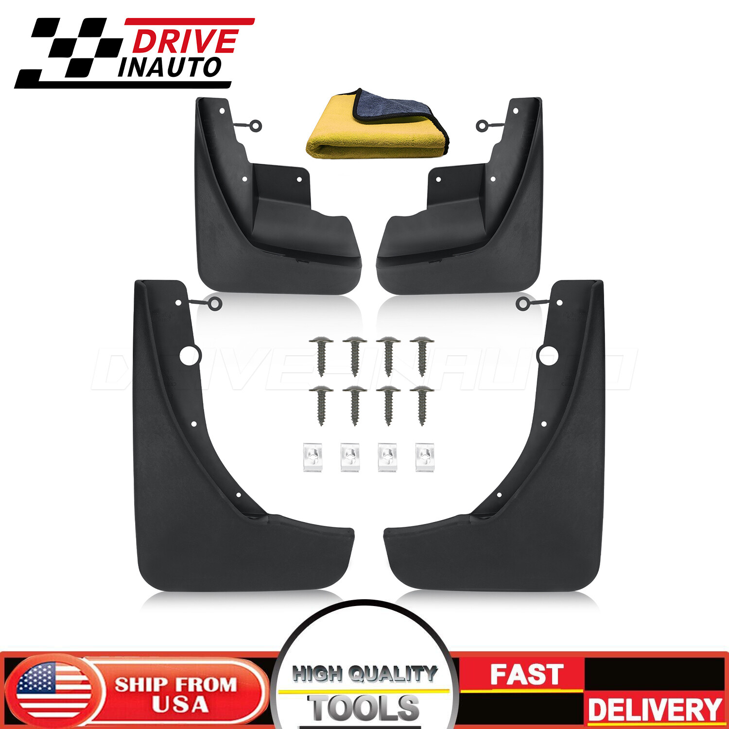 Durable Mud Flaps for Jeep Grand Cherokee 2011-2022 Front & Rear Protection-image