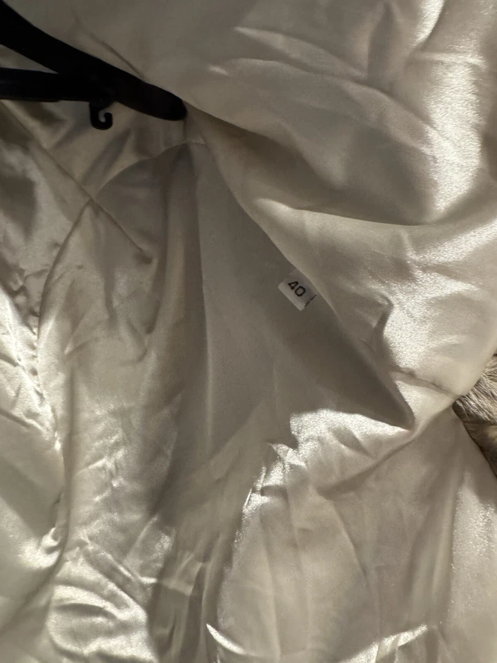 Lilly e Violetta Astrakhan Cream Cape Jacket Harrods Size 40 RRP £1450 - Image 4 of 4