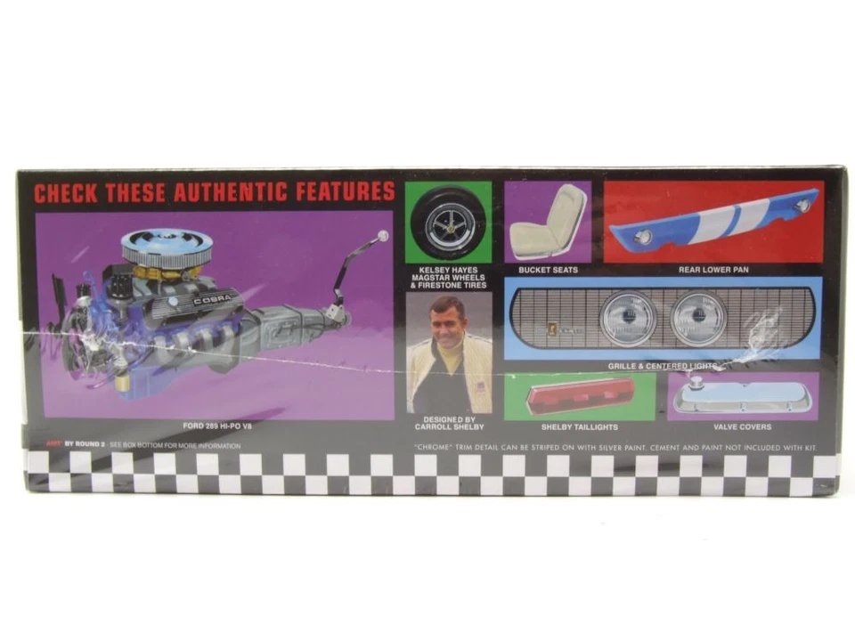 Ford Shelby MUSTANG Gt 350 1967 Bianco Kit Modellismo Plastica Auto 1:25 AMT - Immagine 3 di 4