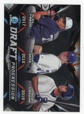 2019 Bowman Chrome Draft Greene/Faedo/Mize Draft Progressions Refractor 50/250