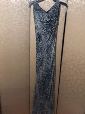 Sue Wong Nocturne Black Multi-Color Beaded Formal Long Gown Dress Size 12