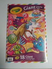 Crayola 18 page Uni-Creatures Giant Coloring Pages Kids 12.75 x 19.5 color book