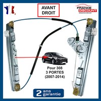Fensterhebermechanismus Vorne Rechts FüR Peugeot 308 I - 9222CV 9222EC