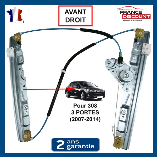 Fensterhebermechanismus Vorne Rechts FüR Peugeot 308 I - 9222CV 9222EC-image