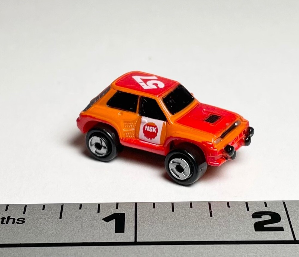 1986 Galoob Micro Machines Orange Renault 5 Turbo Rally Vintage Toy Car