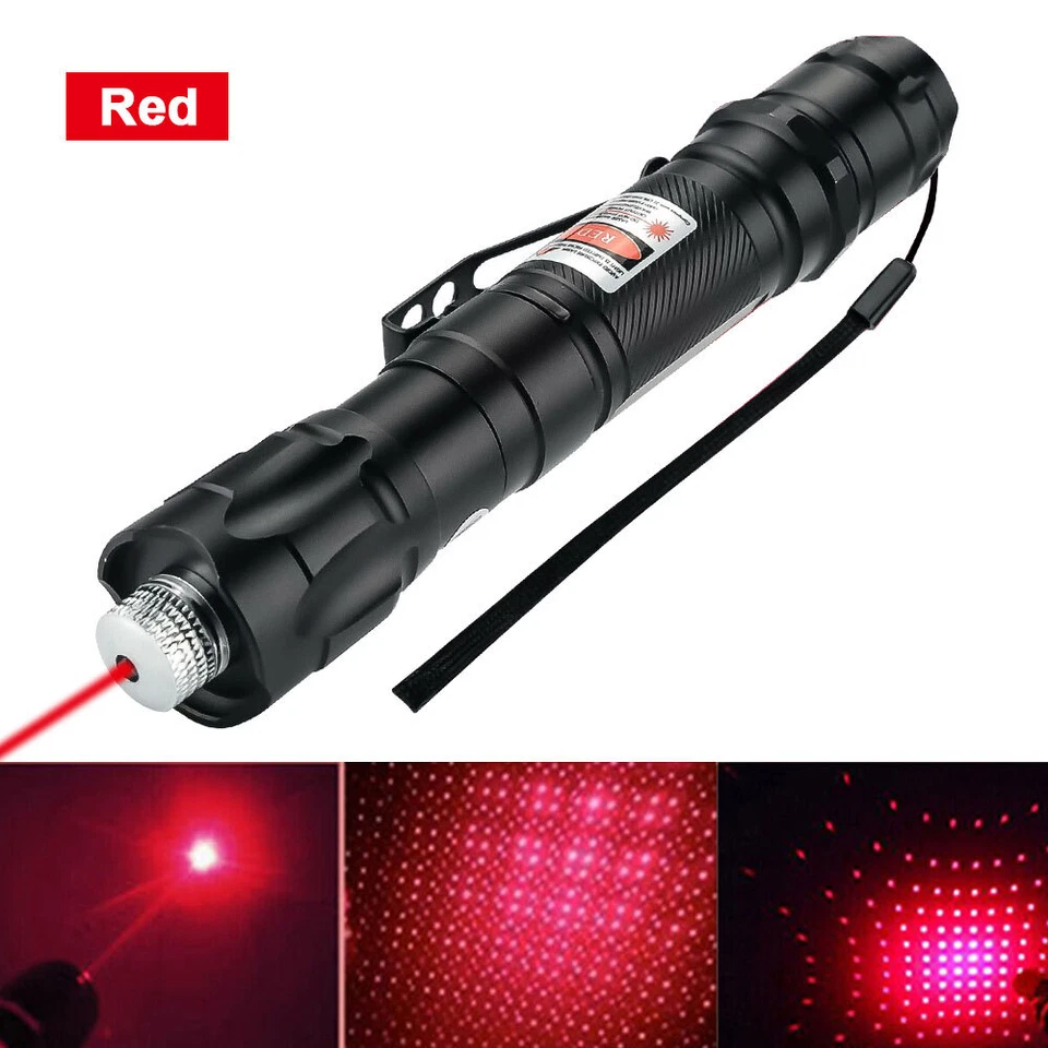 2PCS Red Laser Pointer Pen 650nm Rechargeable Lazer Beam+Batt+Charger - Image 3 of 4