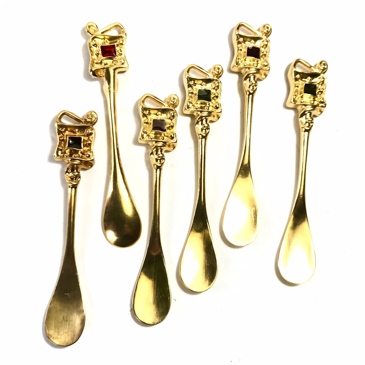 Petites cuillères à moka métal doré - Arts de la table