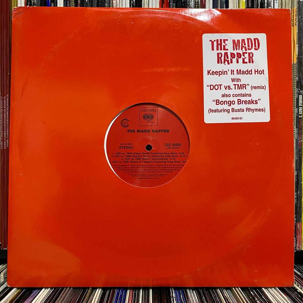 THE MADD RAPPER + BUSTA RHYMES - DOT VS TMR / BONGO BREAK (12