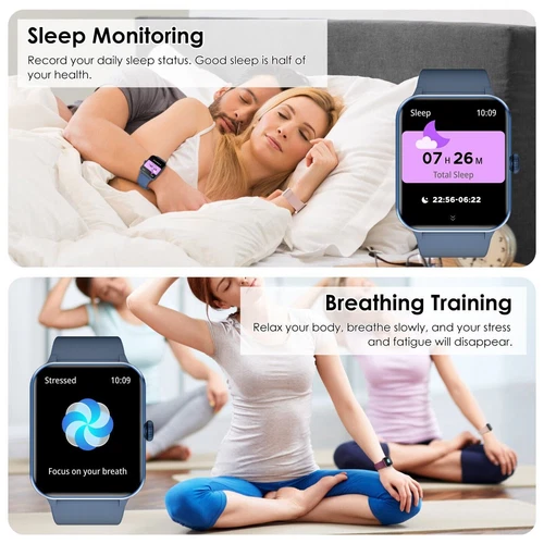 Smart Watch for Men Women(Answer/Make Calls) with Blood Pressure Monitor Fitness - Picture 5 of 8