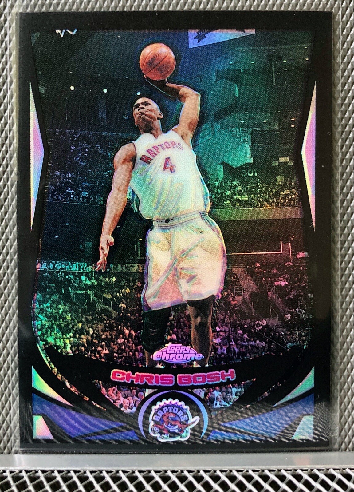 2004-05 Topps Chrome /500 Black Refractor Chris Bosh #4 Heat HOF