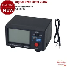 3.5" NISSEI DG-503MAX SWR Meter CW/FM/SSB/AM/DMR Watt Meter HF/VHF/UHF 1.6-525M