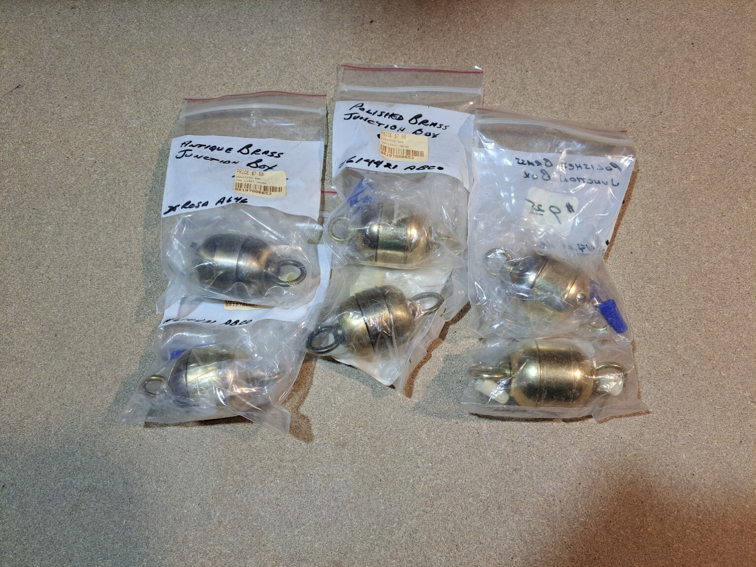 LOT OF NEW LIGHT FIXTURE REPAIR PARTS - NEW OLD STOCK