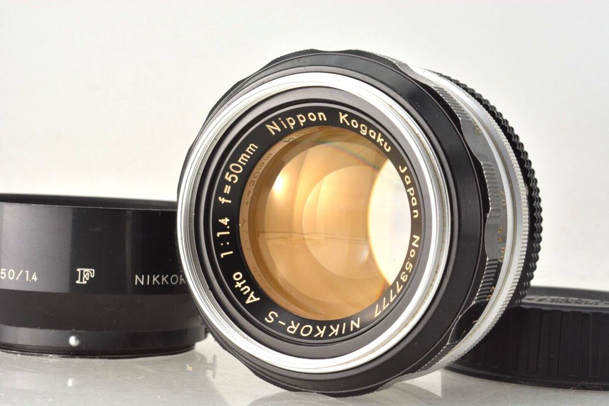 NEAR MINT- w/ hood] Nikon Nikkor-S Auto 50mm f1.4 Ai