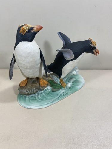 Andrea Double Rock Hopper Penguin Bird Figurine - Picture 7 of 8