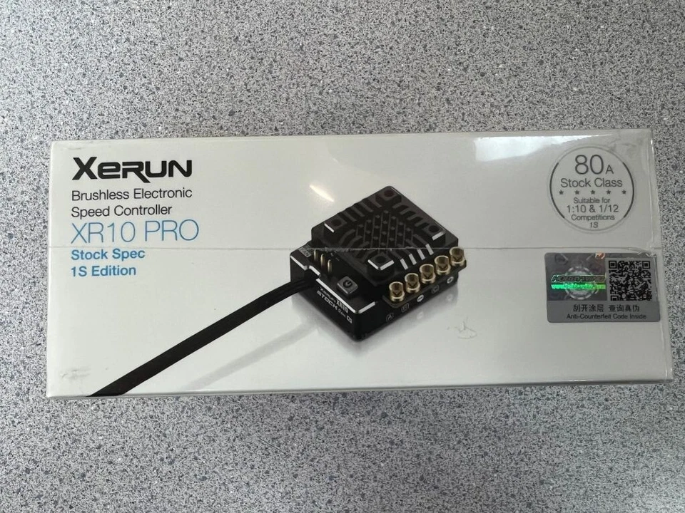 Hobbywing Xerun XR10 Pro 1S Stock Spec 1/12 Sensored Brushless ESC 30112751 NEW! - Image 3 of 4