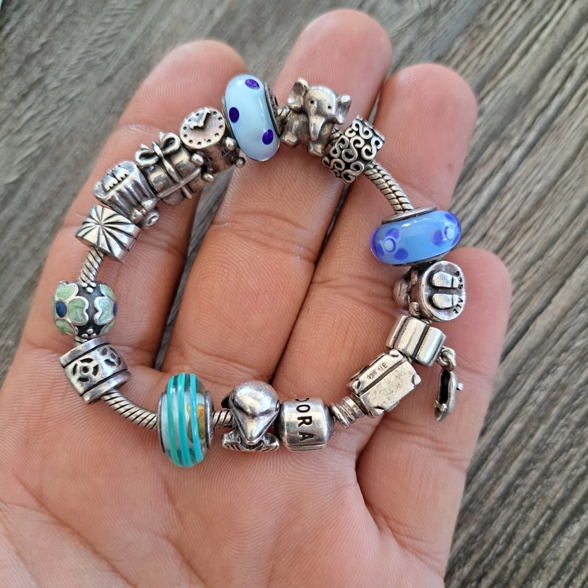 Vintage authentic pandora bracelet Charms 925