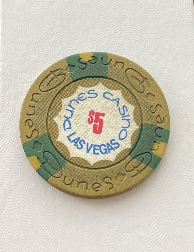 Vintage 1973 DUNES LAS VEGAS $5 Casino Chip Gambling Token | eBay