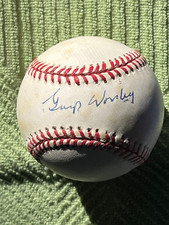 Gump Worsley Autographed Single Signed Sweet Spot B. Brown PSA COA