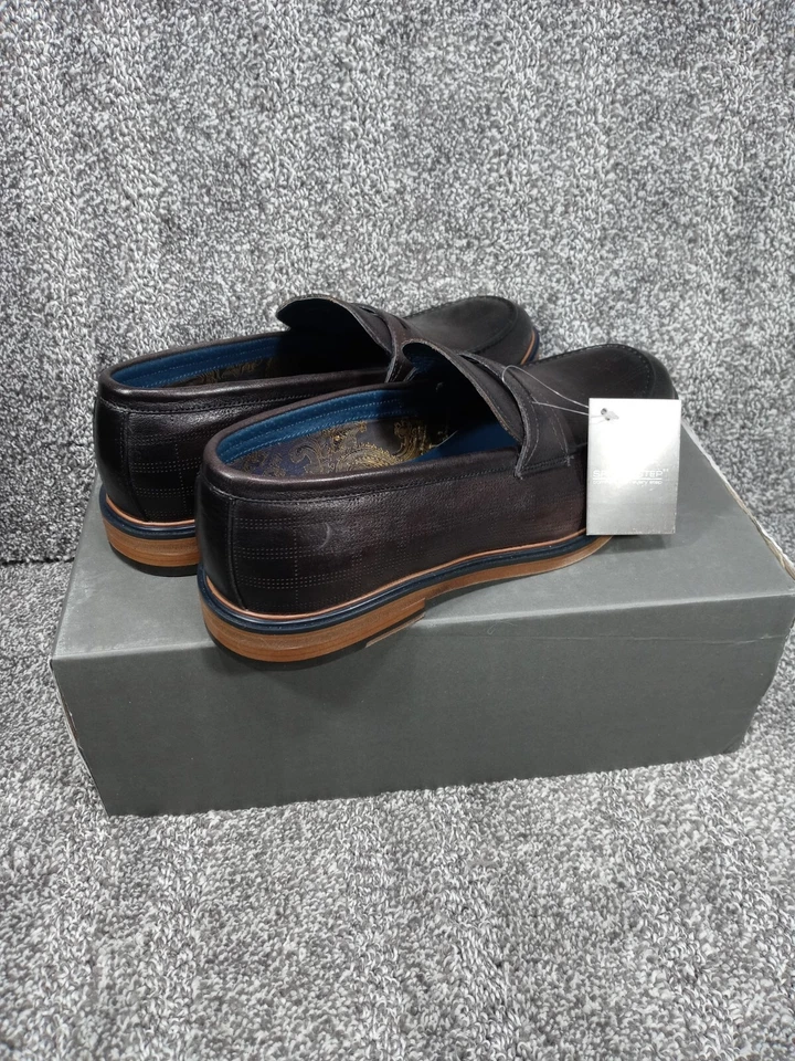 Spring Step Brando Loafer sz 40 ( US M 7.5 W 9 ) Leather Nubuck Penny Shoes Flat - Image 3 of 4