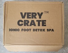 Factory Sealed NEW VERY CRATE Ionic Detox Foot Bath Machine Negative Hydrogen