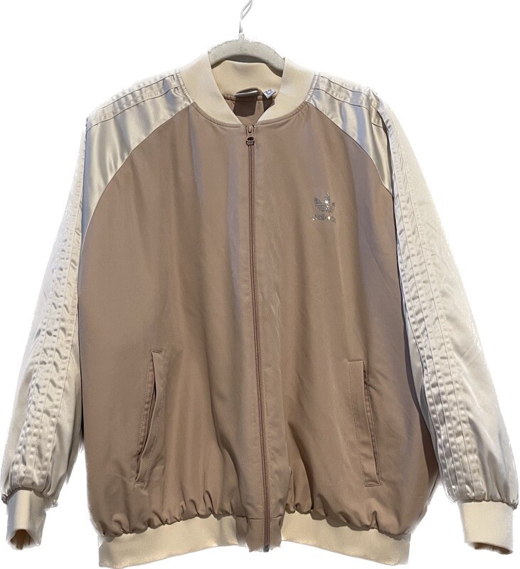 ★adidas★W ESS CONTEMPORARY LOGO BOMBER JACKET★追跡可 Adidas Bomber Jacket With Rhinestones Logo On Back Women