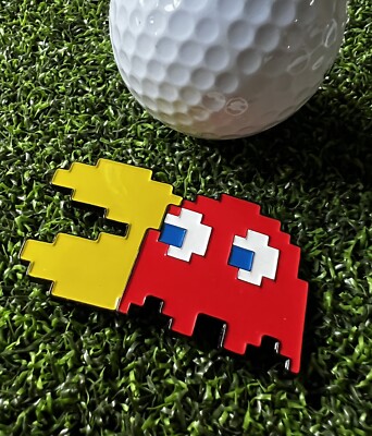 Golfball Marker Pixel Ghost And PAC MAN Magnetic USA Seller