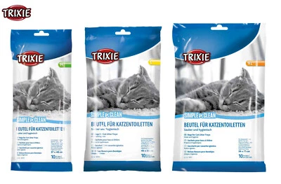 TRIXIE CAT LITTER TRAY BOX DISPOSABLE BAGS 10 BAGS/LINERS PER PACK MULTI BUY