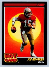Joe Montana 1990 Score Hot Card #1 Blister Pack Exclusive San Francisco 49ers