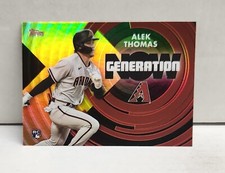 ALEK THOMAS 2022 Topps Generation Now GOLD ~ #'d /75 ~ DIAMONDBACKS