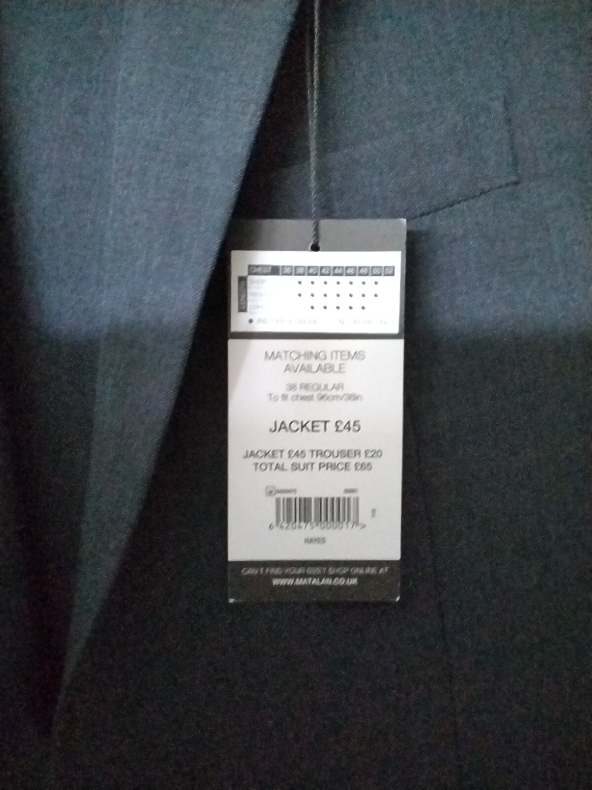 Mens Matalan Suit eBay